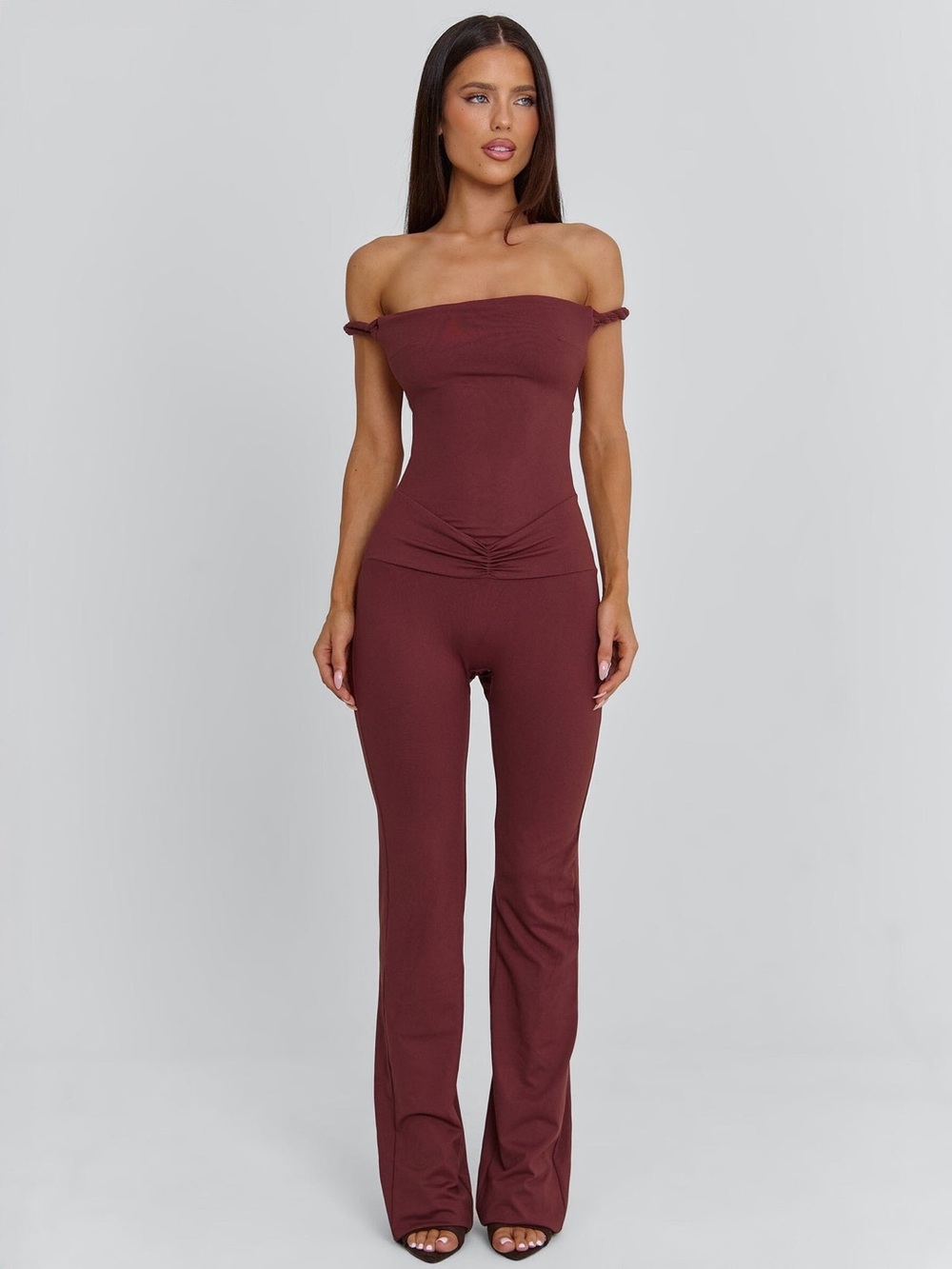 OUTCAST POSEY JUMPSUIT DARK MAUVE